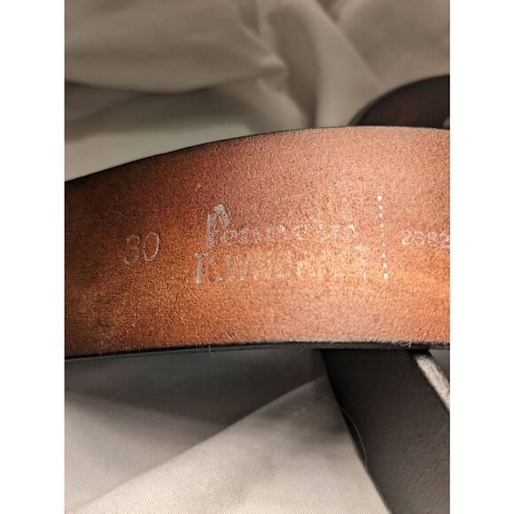 Vintage pennies towncraft soft supple steer hide belt size 30. Equestrian wide b - Picture 16 of 16